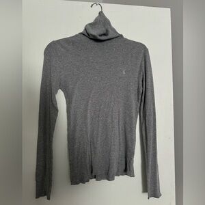 Vintage heather grey Ralph Lauren Sport turtleneck
